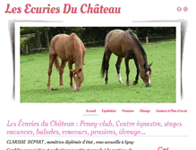 Tablet Screenshot of ecuriesduchateau.fr